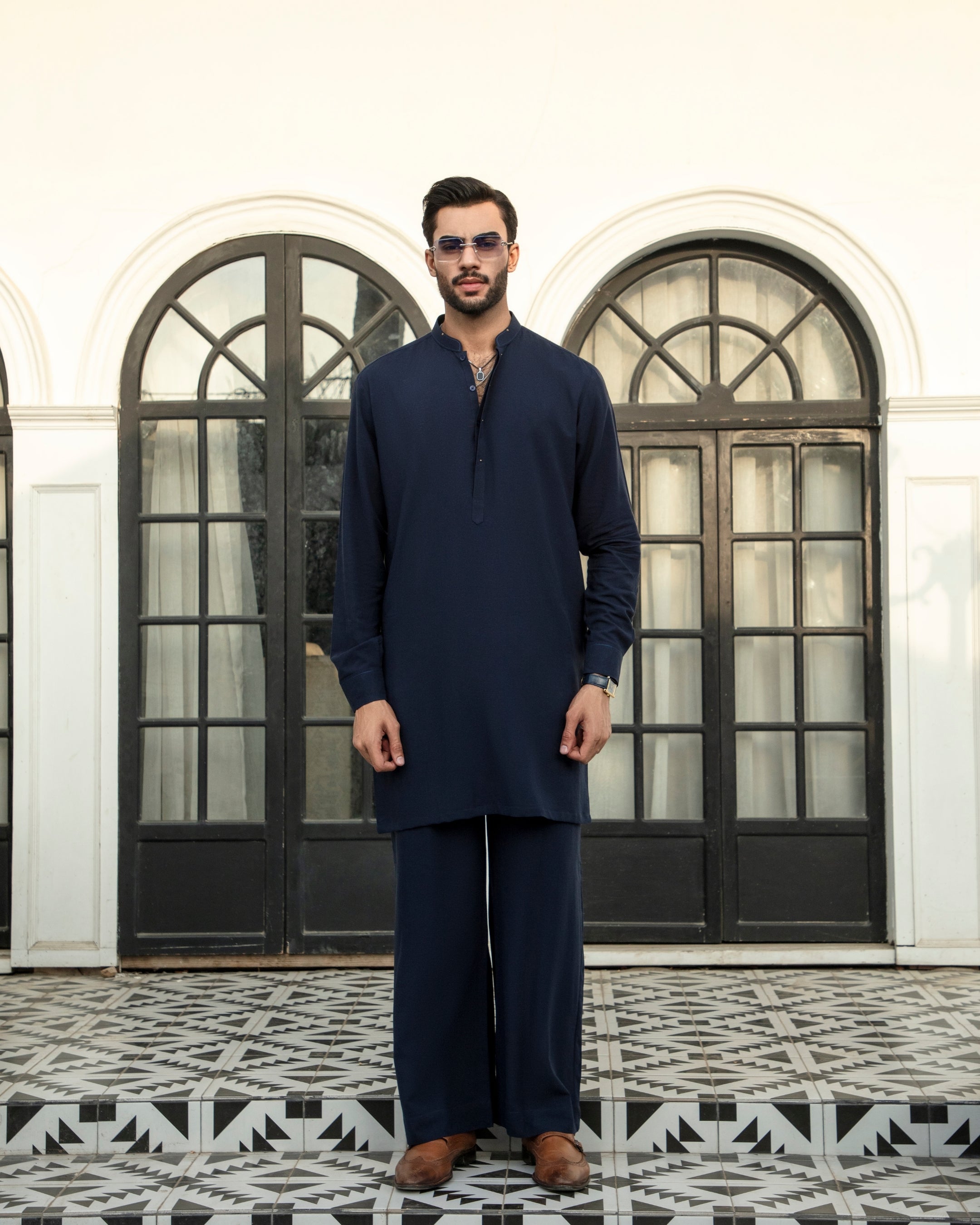 Midnight Blue Kurta Pajama (ME-009)